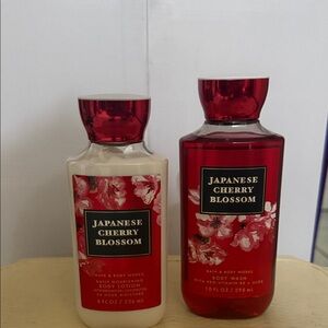 Bath & Body Works Japanese Cherry Blossom Body Lotion and Wash Set